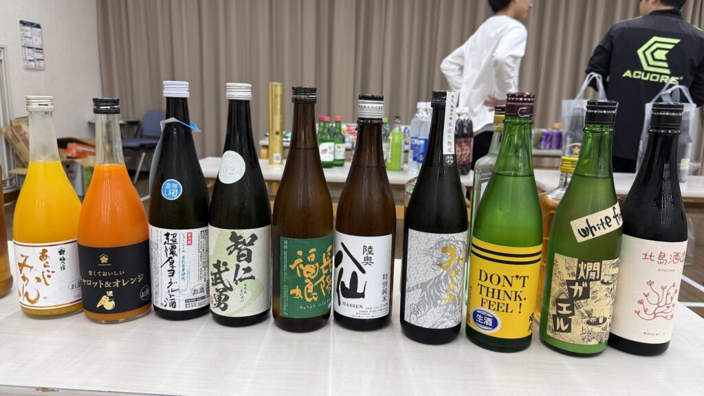 懇親会のお酒たち